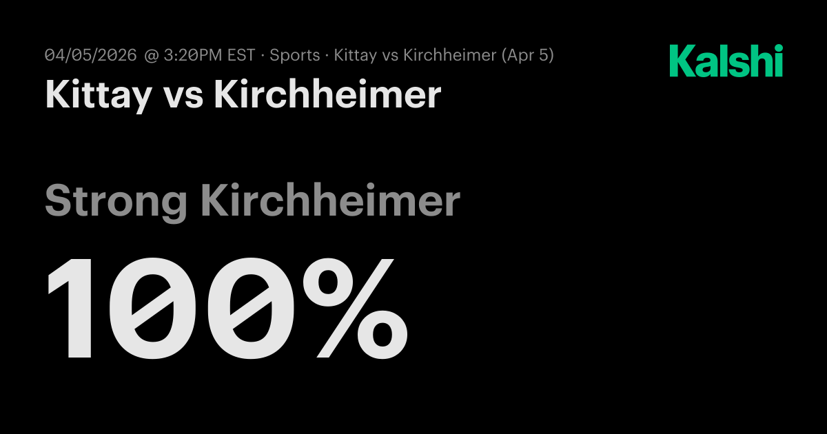 Kittay vs Kirchheimer ATP Challenger Sarasota · Qualification Round 1 ...
