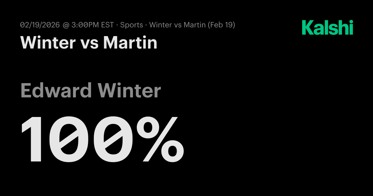 Winter vs Martin ATP Challenger Metepec · Round Of 16 Odds & Predictions