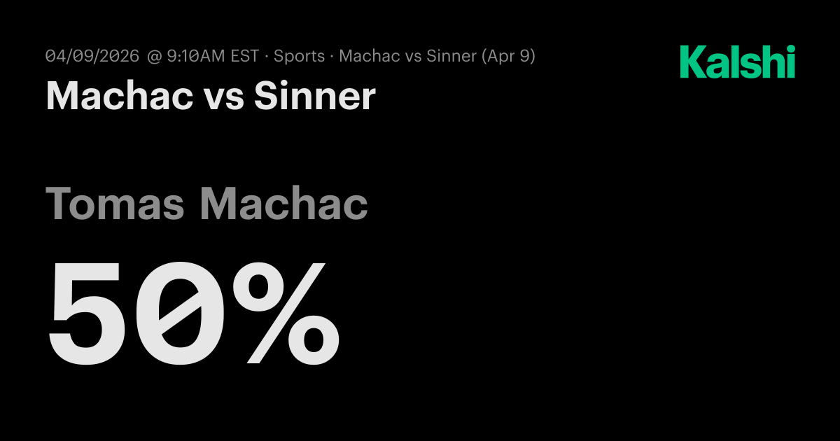 Machac vs Sinner ATP Monte Carlo · Round Of 16 Odds & Predictions
