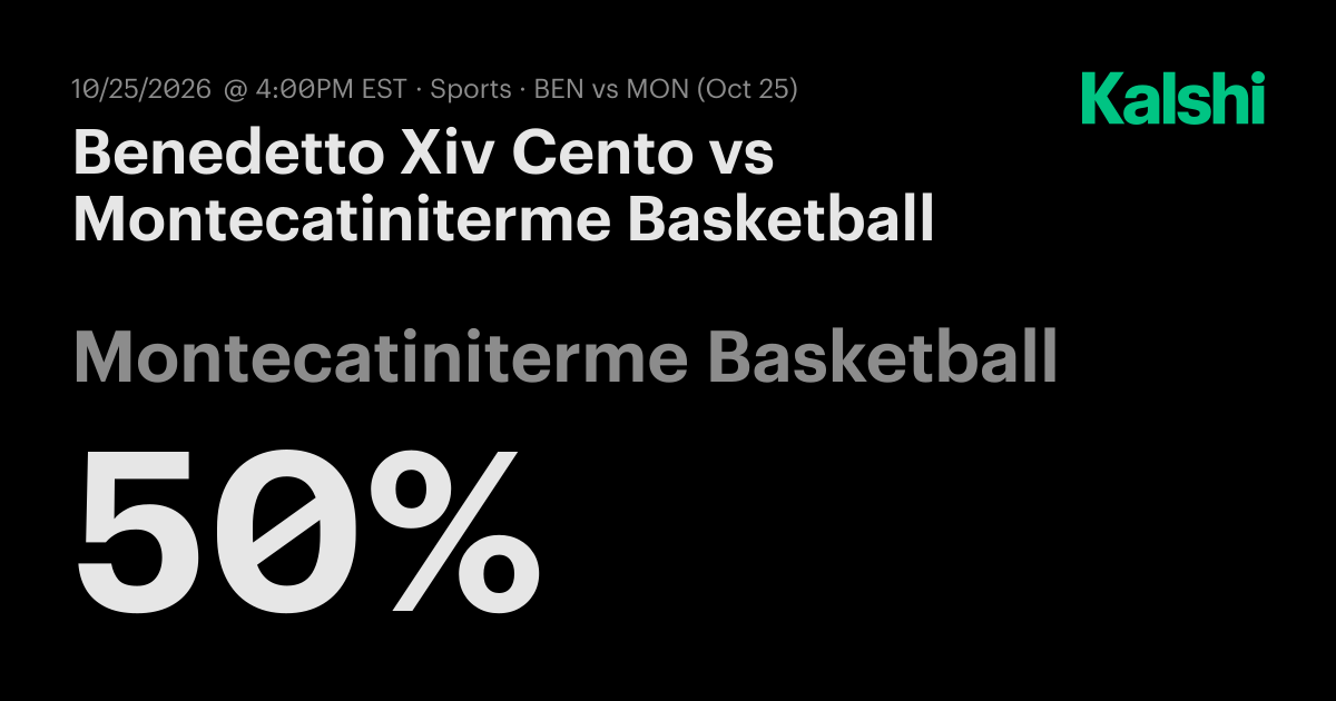 Benedetto Xiv Cento vs. Montecatiniterme Basketball Odds & Prediction ...
