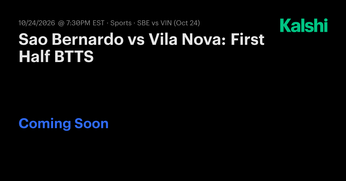 Sao Bernardo vs Vila Nova: First Half BTTS Brasileiro Serie B Odds ...