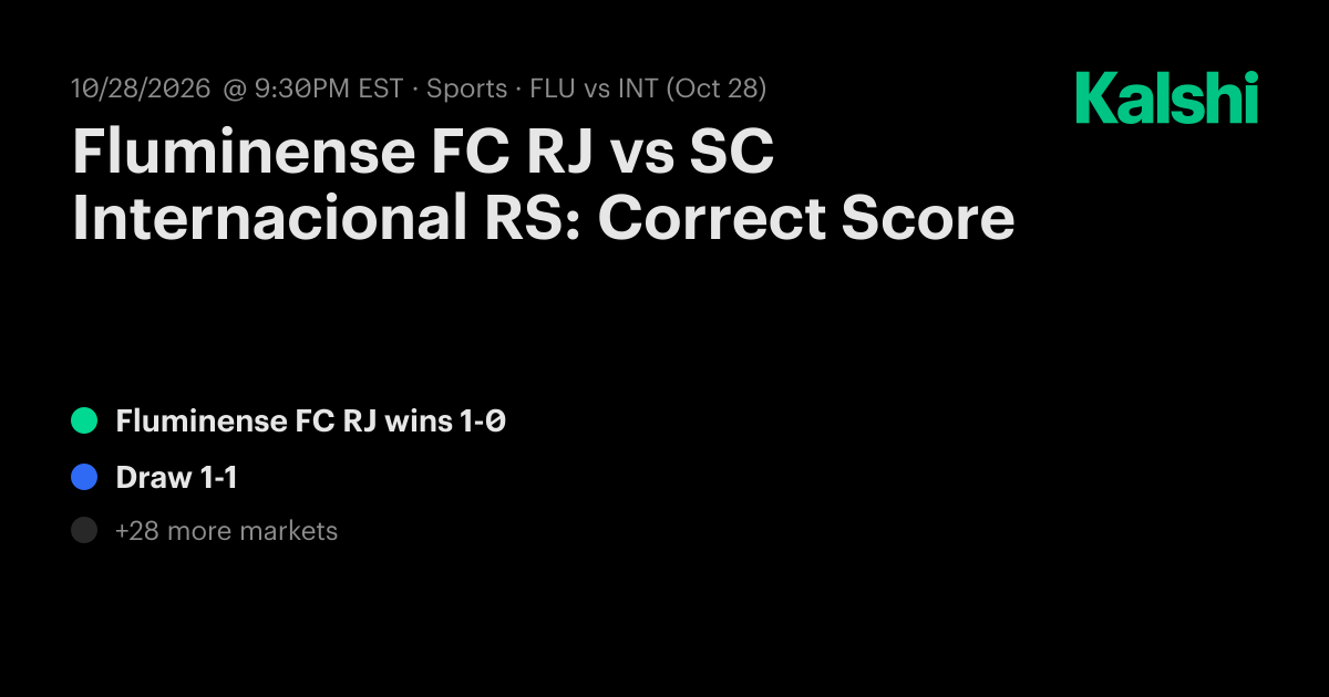 Fluminense FC RJ vs SC Internacional RS: Correct Score Brasileiro Serie ...