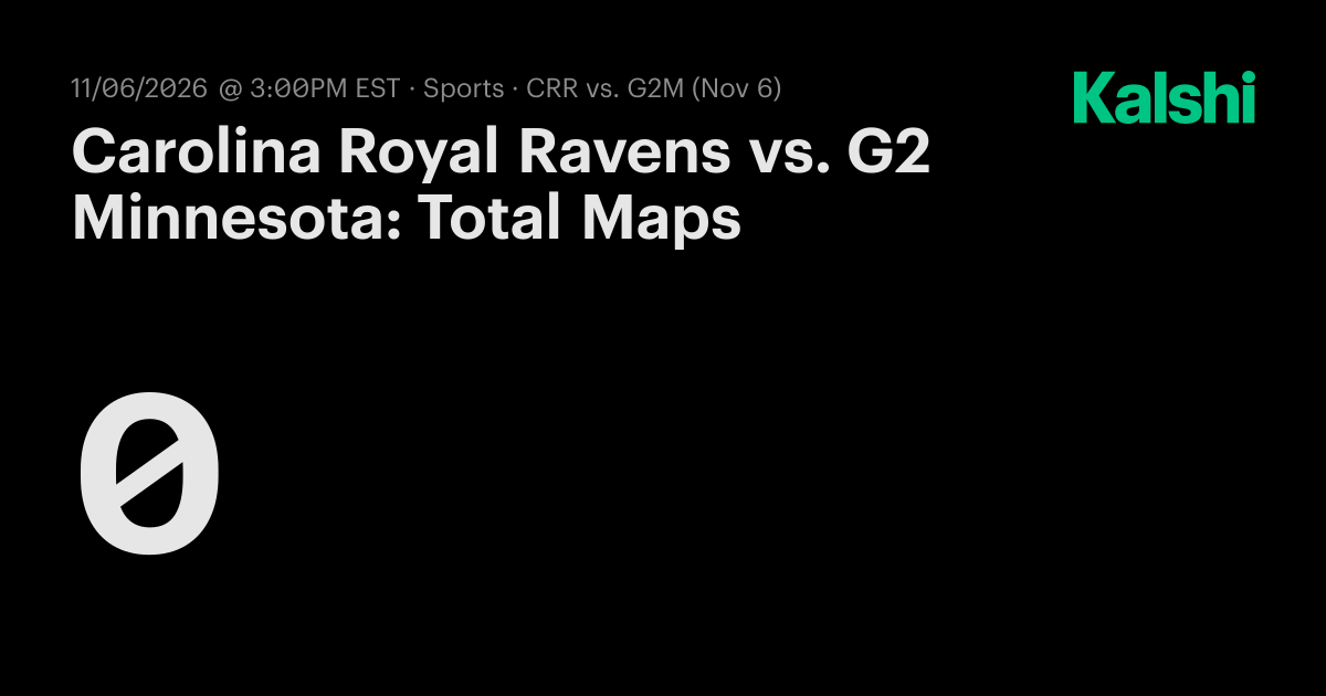 Carolina Royal Ravens vs. G2 Minnesota: Total Maps Call of Duty Odds ...