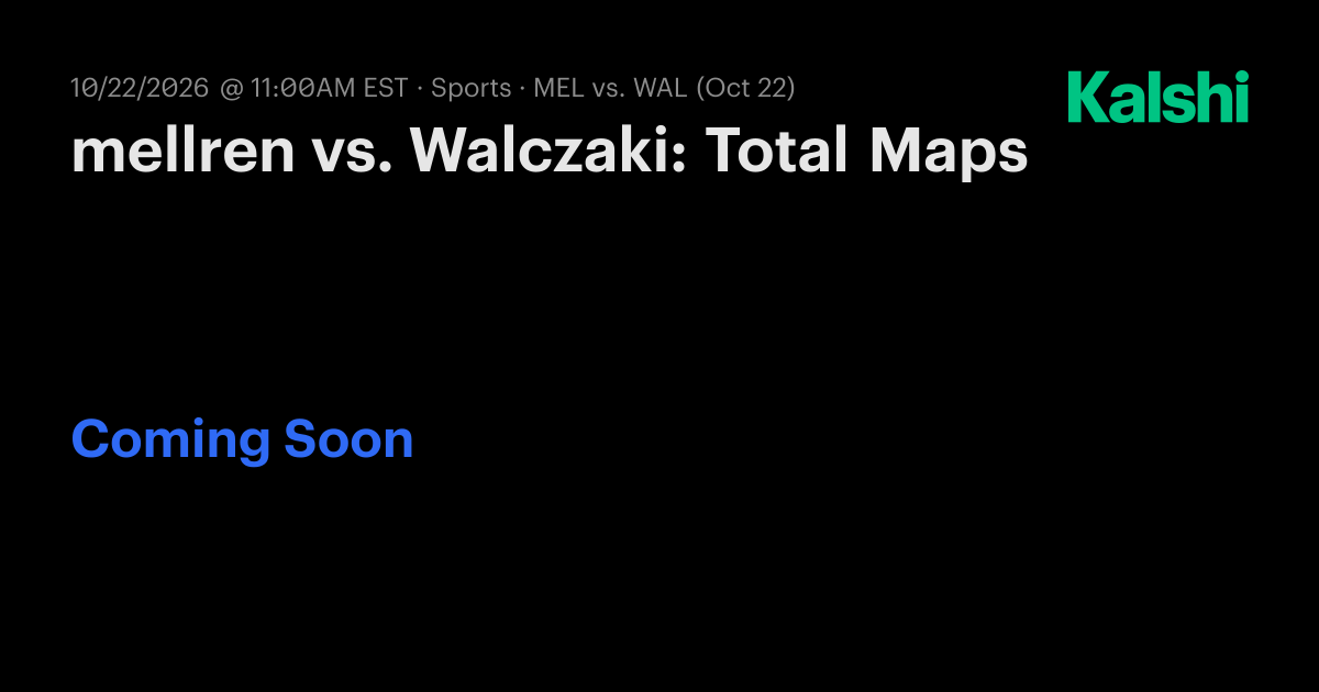 mellren vs. Walczaki: Total Maps CS2 Odds & Predictions
