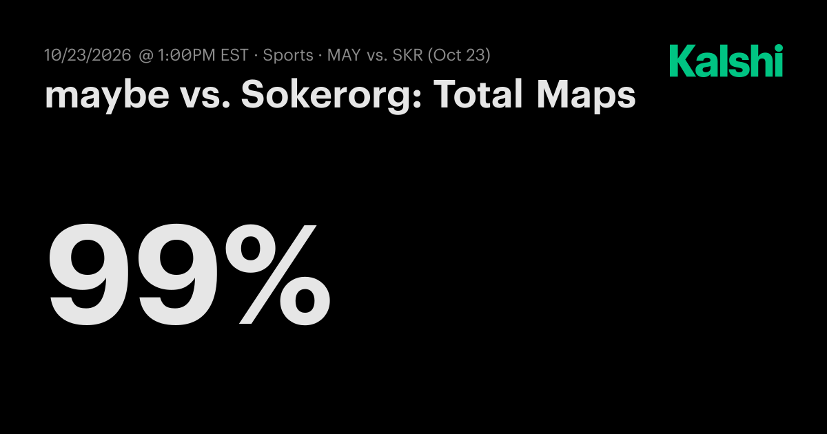 maybe vs. Sokerorg: Total Maps CS2 Odds & Predictions