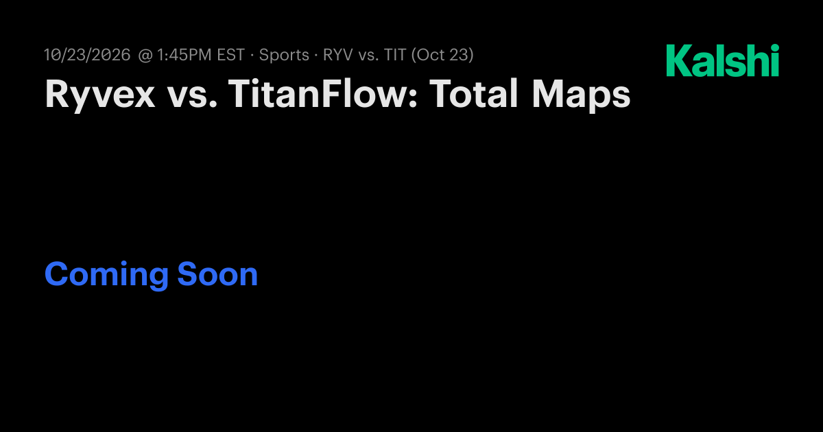 Ryvex vs. TitanFlow: Total Maps CS2 Odds & Predictions