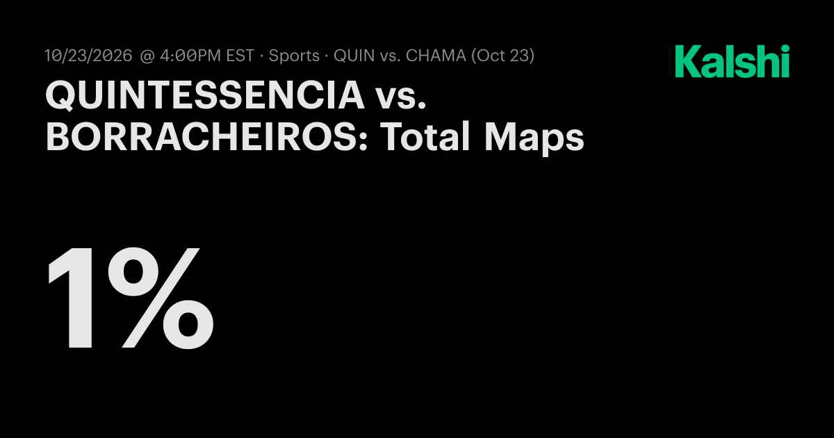 QUINTESSENCIA vs. BORRACHEIROS: Total Maps CS2 Odds & Predictions