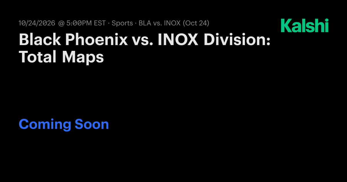 Black Phoenix vs. INOX Division: Total Maps CS2 Odds & Predictions