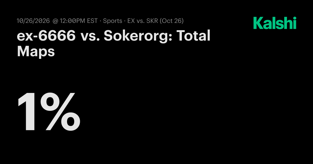 ex-6666 vs. Sokerorg: Total Maps CS2 Odds & Predictions