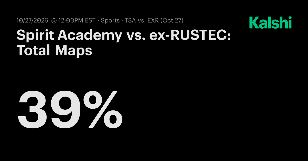 Spirit Academy vs. ex-RUSTEC: Total Maps CS2 Odds & Predictions