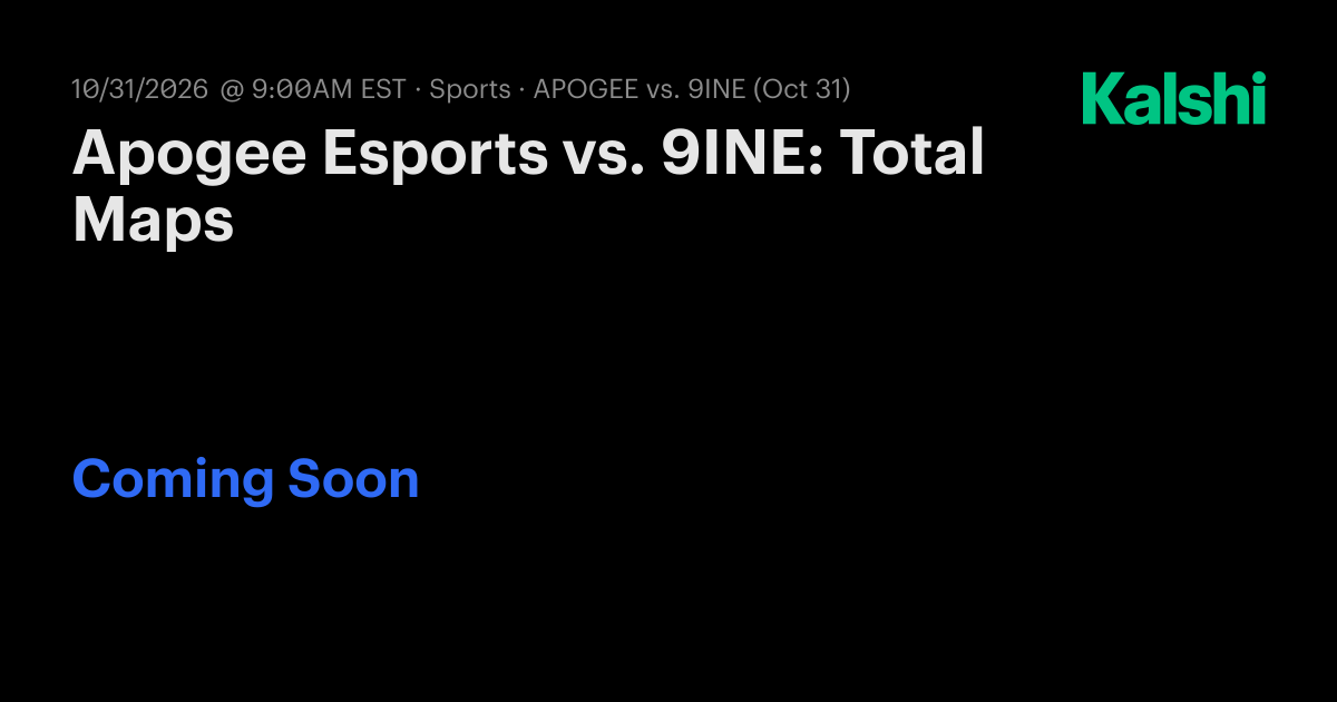 Apogee Esports vs. 9INE: Total Maps CS2 Odds & Predictions