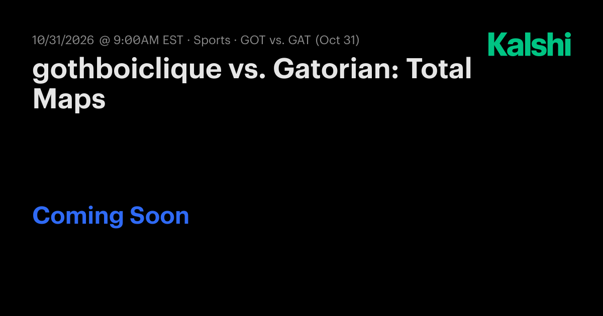 gothboiclique vs. Gatorian: Total Maps CS2 Odds & Predictions