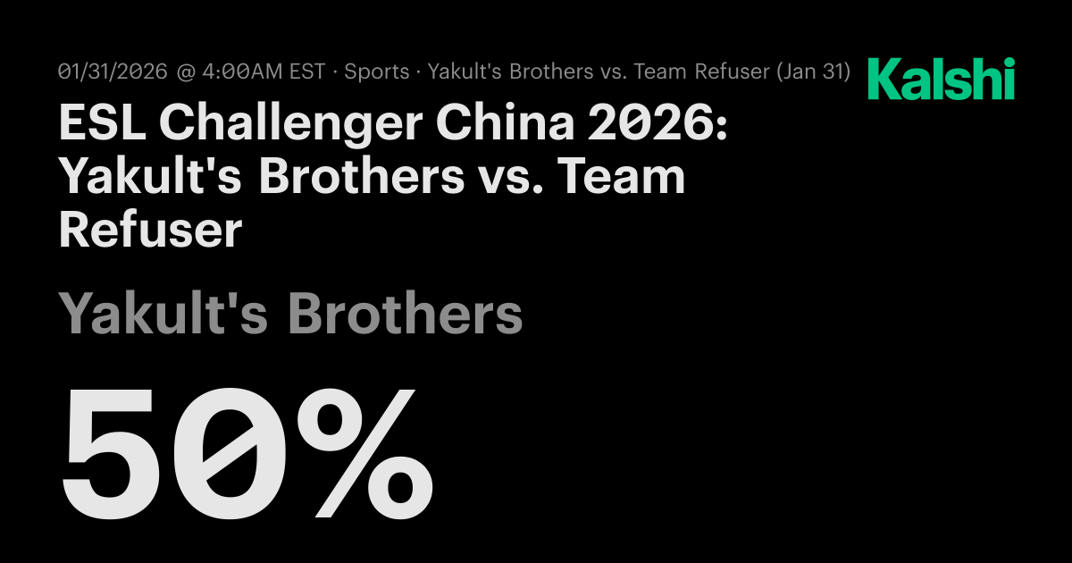 Yakult's Brothers vs Team Refuser Dota 2 Odds & Predictions