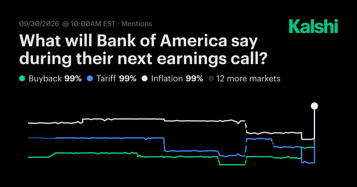 What will Bank of America say during their next earnings call? Odds ...