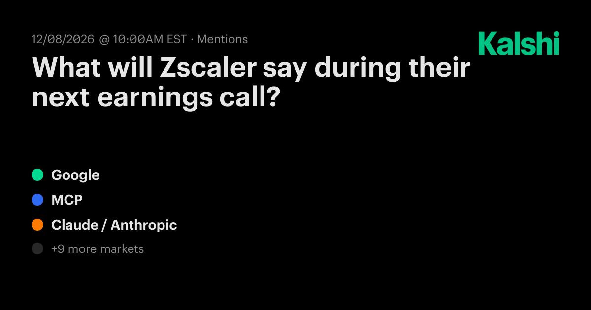 What will Zscaler say during their next earnings call? Odds ...