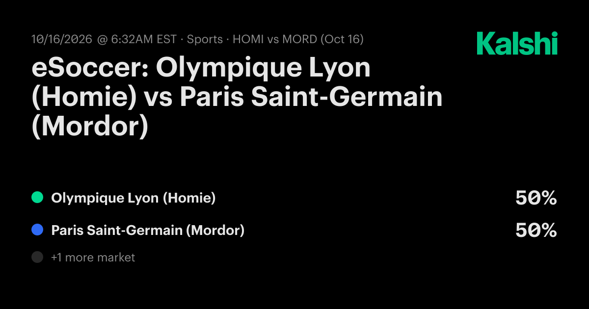 Olympique Lyon (Homie) vs. Paris Saint-Germain (Mordor) Oct 16: Final ...