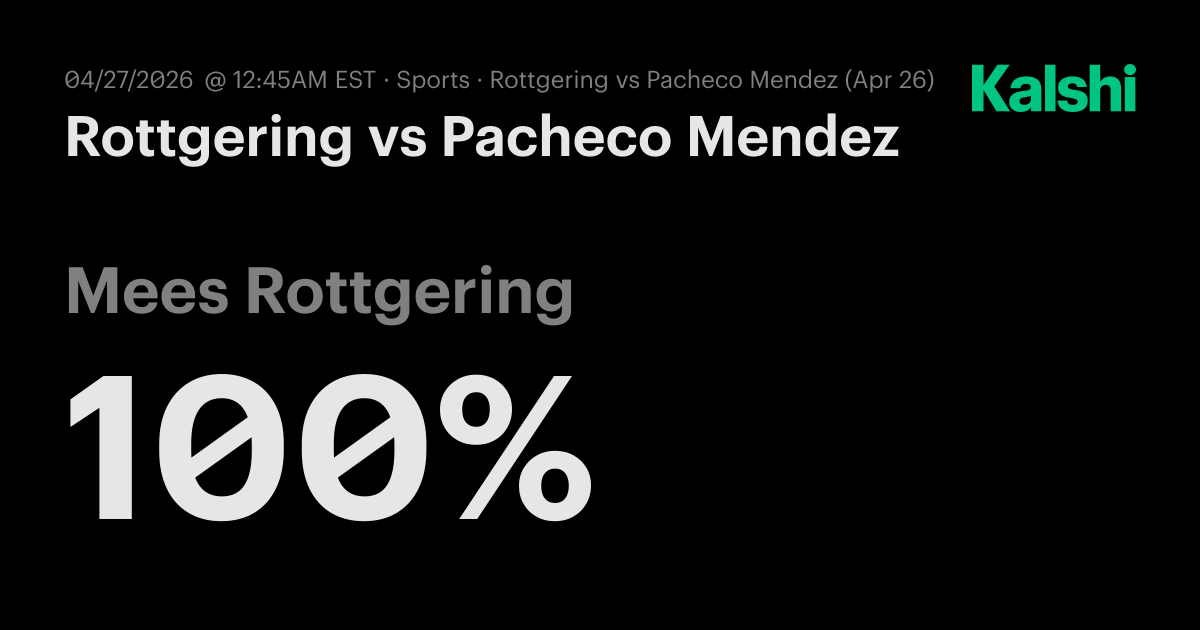 Rottgering vs Pacheco Mendez M25 Xalapa · Final Odds & Predictions