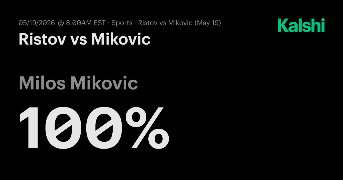 Ristov vs Mikovic M15 Kursumlijska Banja · Round of 16 Odds & Predictions