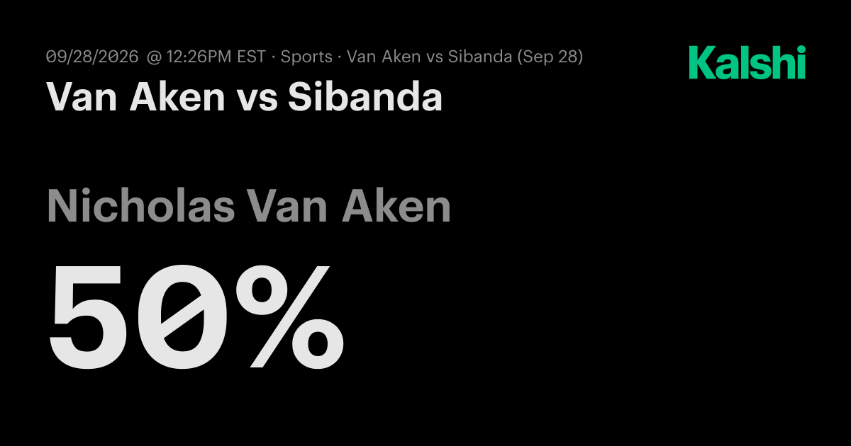 Van Aken vs Sibanda M25 Kigali · Round of 16 Odds & Predictions