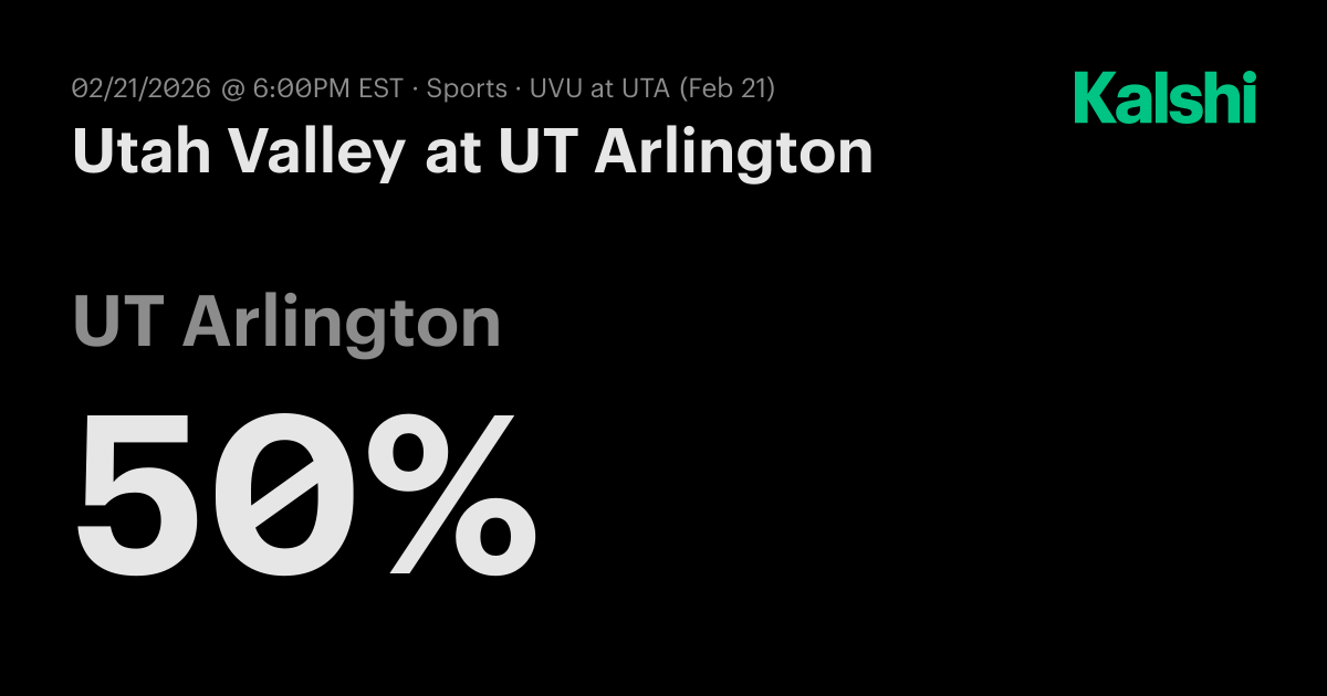 Utah Valley vs UT Arlington College Basketball (M) Odds & Predictions