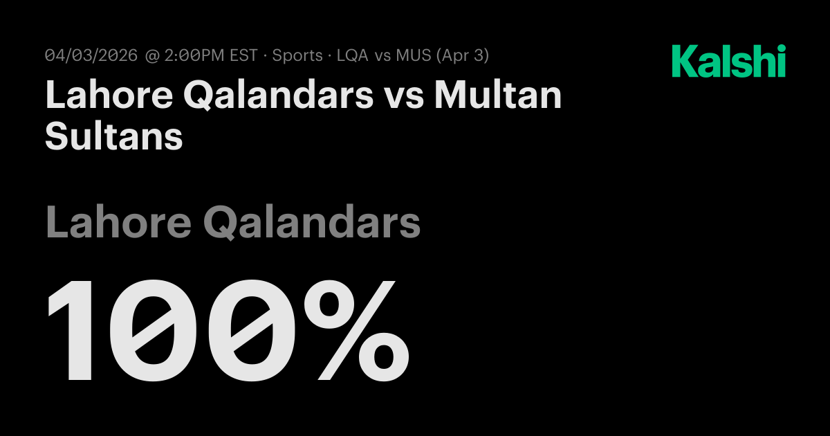 Lahore Qalandars vs Multan Sultans PSL Odds & Predictions