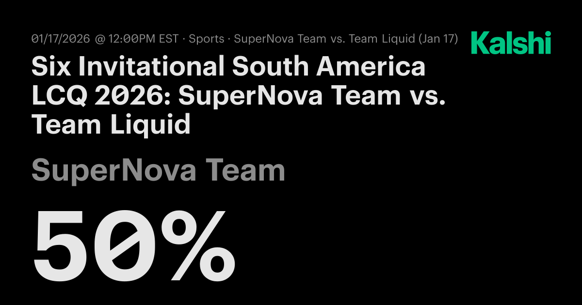 SuperNova Team vs Team Liquid R6 Odds & Predictions