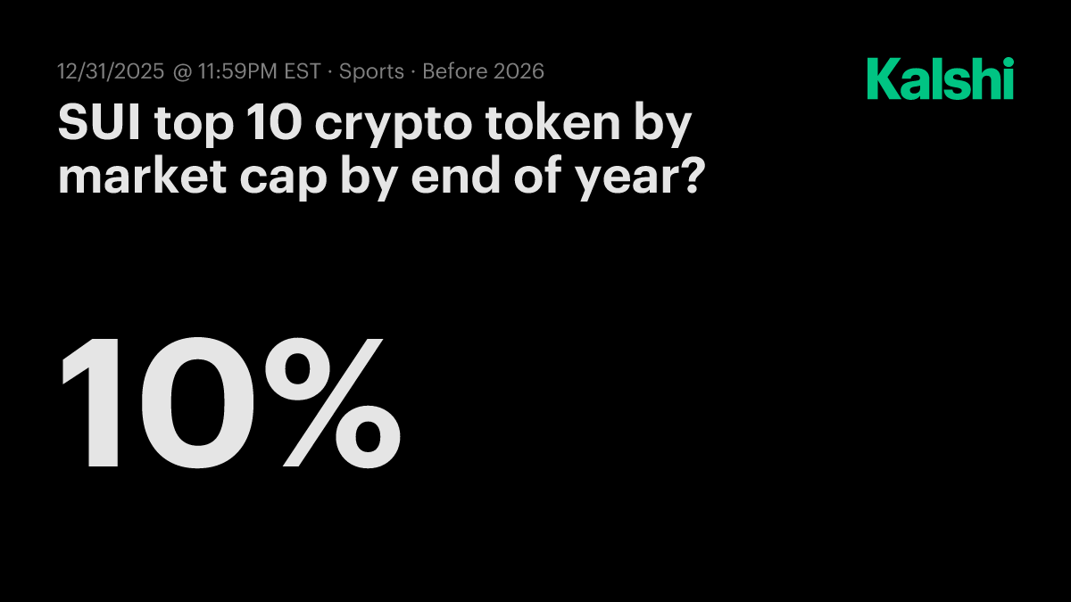 SUI top 10 crypto token by market cap by end of year? Odds & Predictions  2025