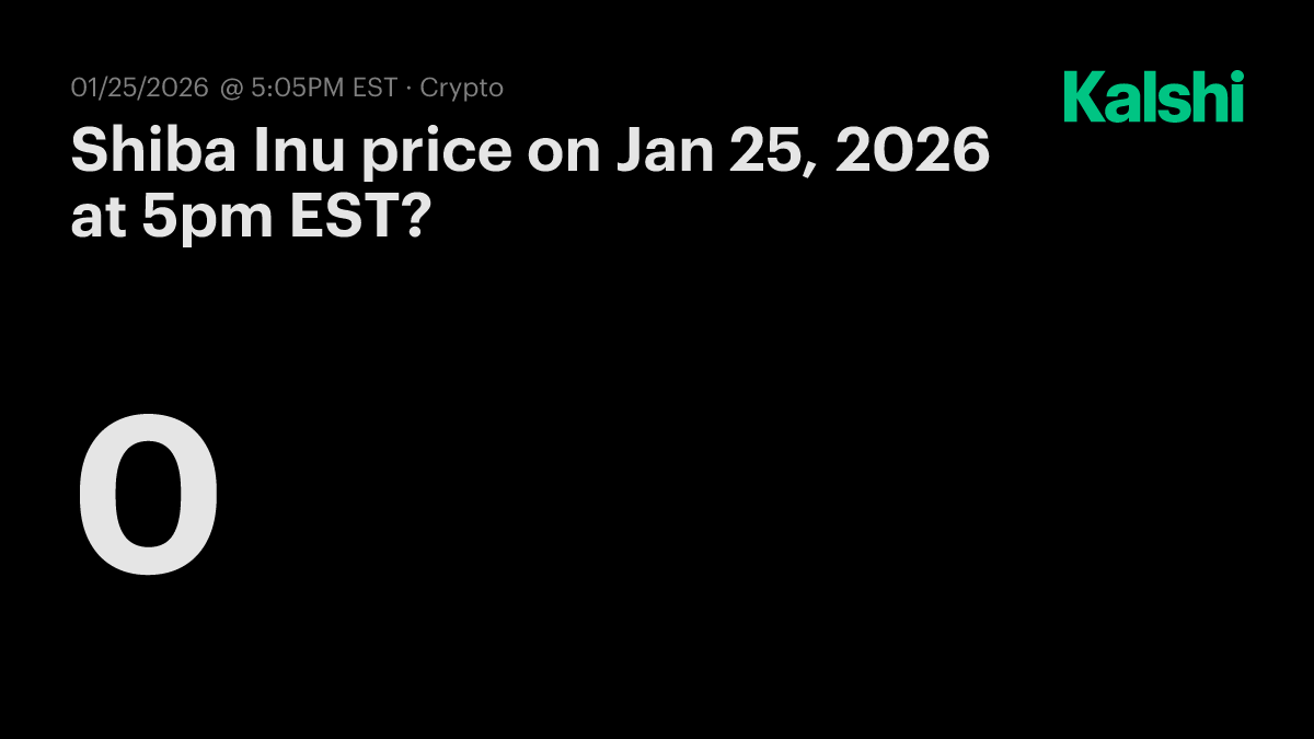Shiba Inu price tomorrow at 5pm EST? Odds & Predictions 2026