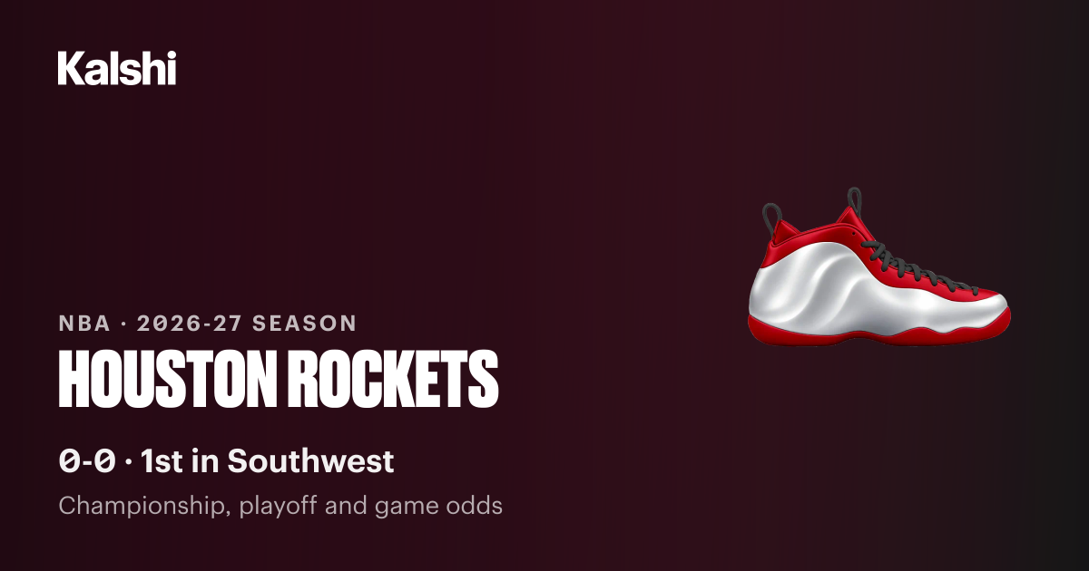 Houston Rockets NBA Basketball Odds 2026: Playoffs, Finals & Futures ...