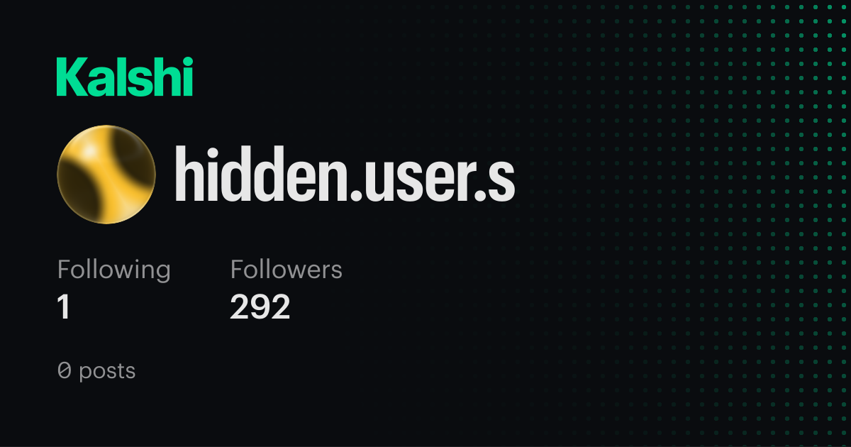 hidden.user.s on Kalshi